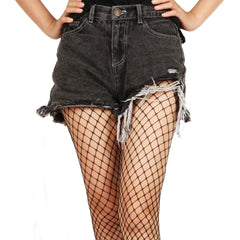 1Pc Women Fishnet Tights Sexy High Waist Fishnet Pantyhose Stretchy Mesh Hollow Out Tights Stockings With Medium Large Hole Choices