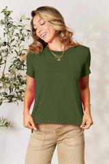 Basic Bae Full Size Round Neck Short Sleeve T-Shirt - kinko