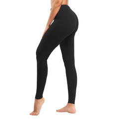 Leggings - Cropped Low-rise Solid Black - kinko