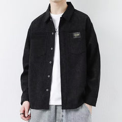 Corduroy Jacket Men's Casual Long-sleeved Shirt - kinko