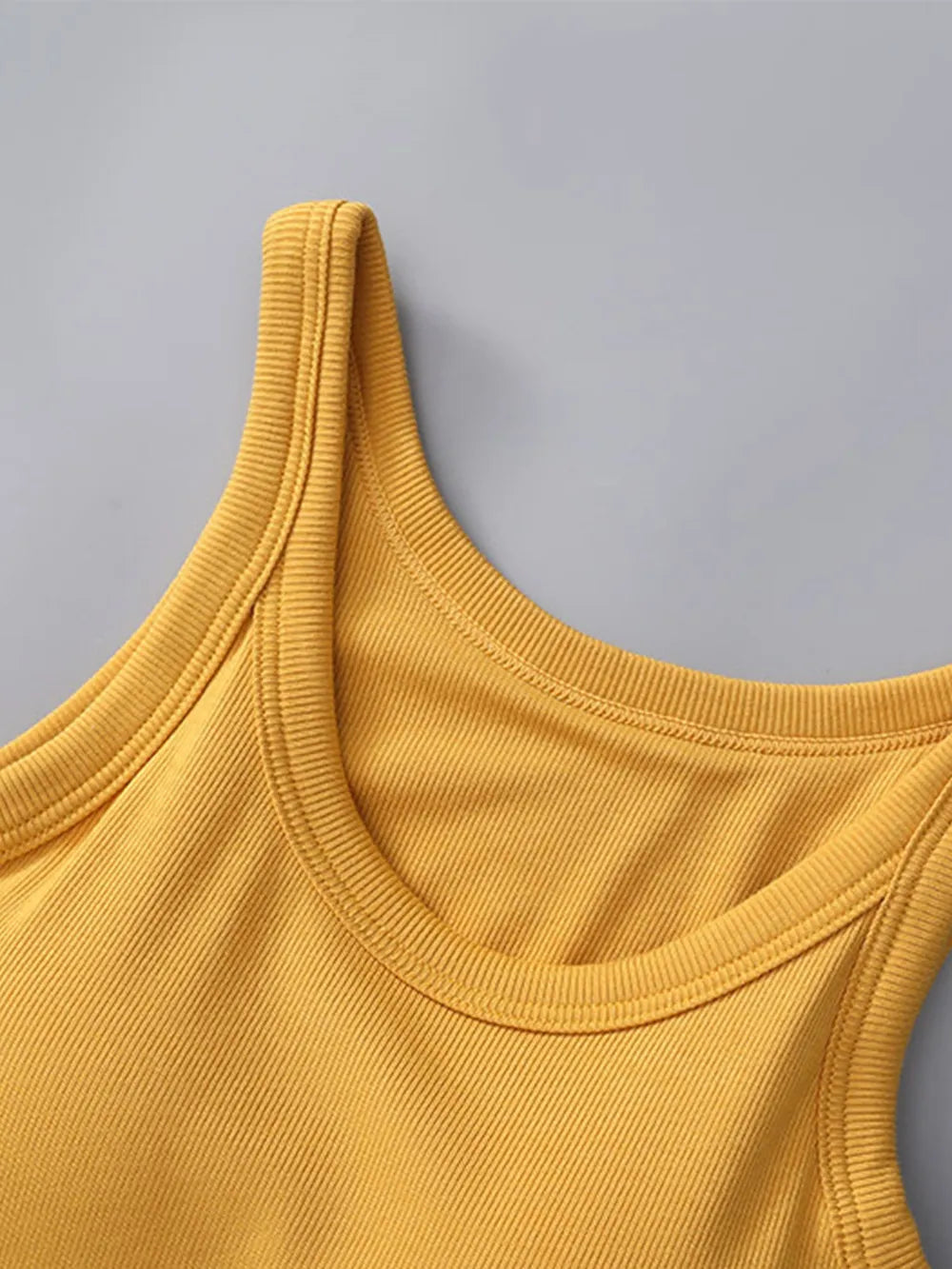 Round Neck Tank with Bra - kinko