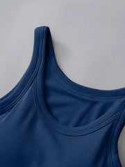 Round Neck Tank with Bra - kinko