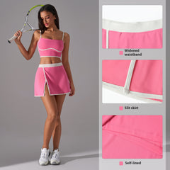 Outdoor Fitness Split A- Line Sports Skirt - kinko