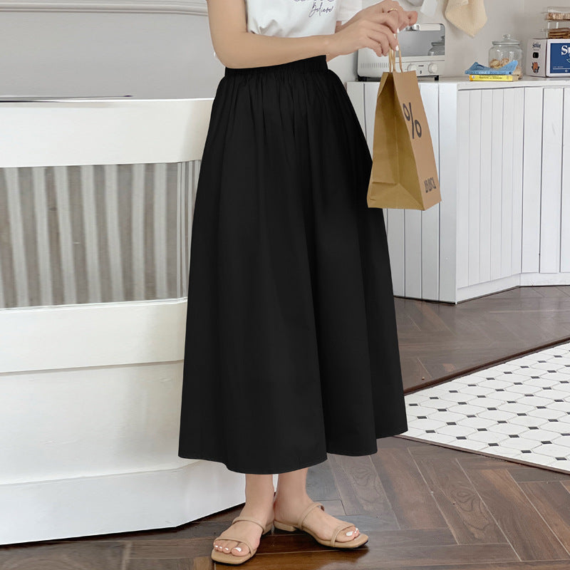 Skirt Pure Cotton Flared Pleated Swing - kinko