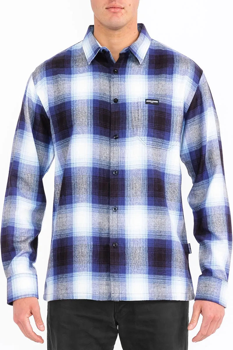 WEIV Men's Full Size Plaid Long Sleeve Flannel Shirt Plus Size - kinko