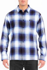 WEIV Men's Full Size Plaid Long Sleeve Flannel Shirt Plus Size - kinko