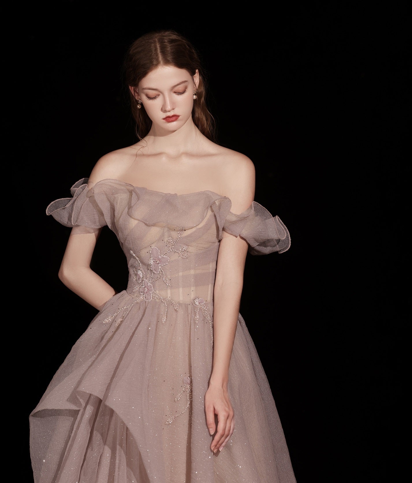 Annual Meeting Host Birthday Dress Bride Wedding Dinner Dress - kinko