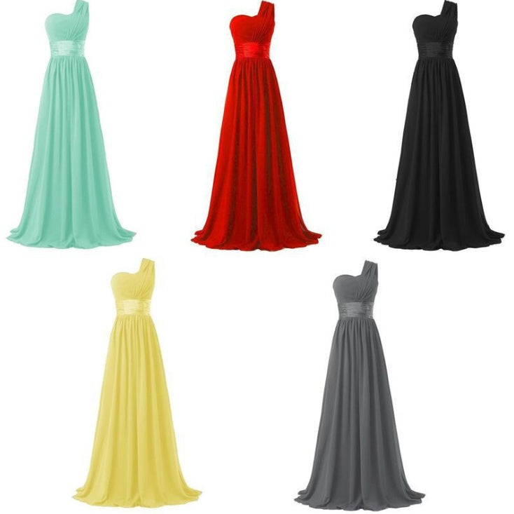 Long Multi-color Banquet Evening Dress - kinko