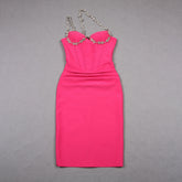 Summer New Oblique Sun-top Bandage Ladies Party Banquet Sleeveless Women's Clothing Dress - kinko