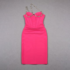 Summer New Oblique Sun-top Bandage Ladies Party Banquet Sleeveless Women's Clothing Dress - kinko