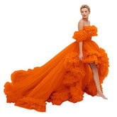 Tube Top Short Front And Long Back Dress - kinko