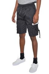 WEIV Men's Full Size Multi-Pocket Cargo Shorts with Drawstring Waist Plus Size - kinko