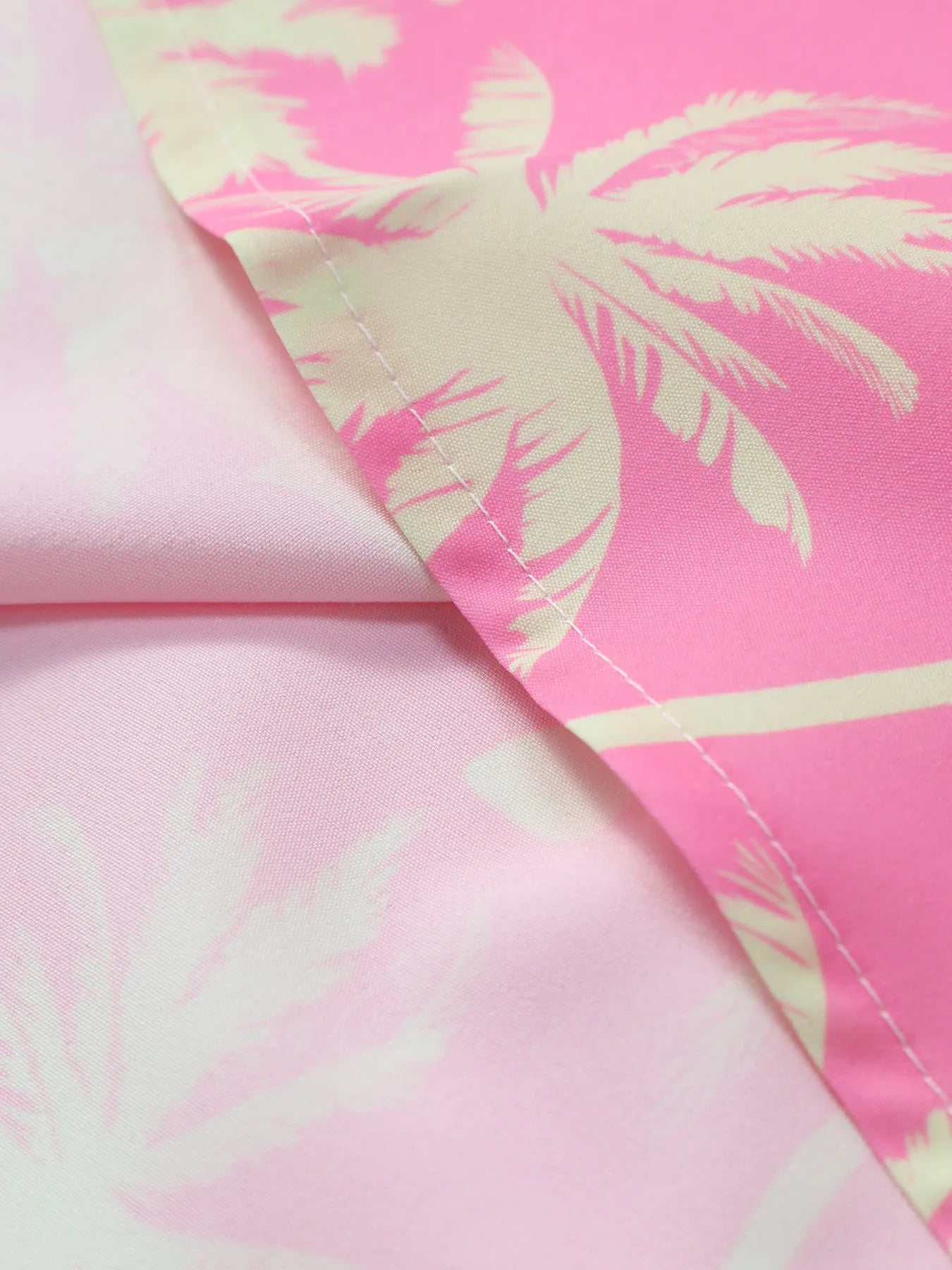 Men's Palm Tree Print Top and Shorts Summer Set - kinko