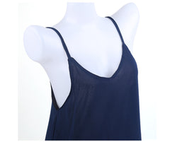 Summer European station new women's dresses Europe and the United States hot low-cut big swing strap short skirt - kinko