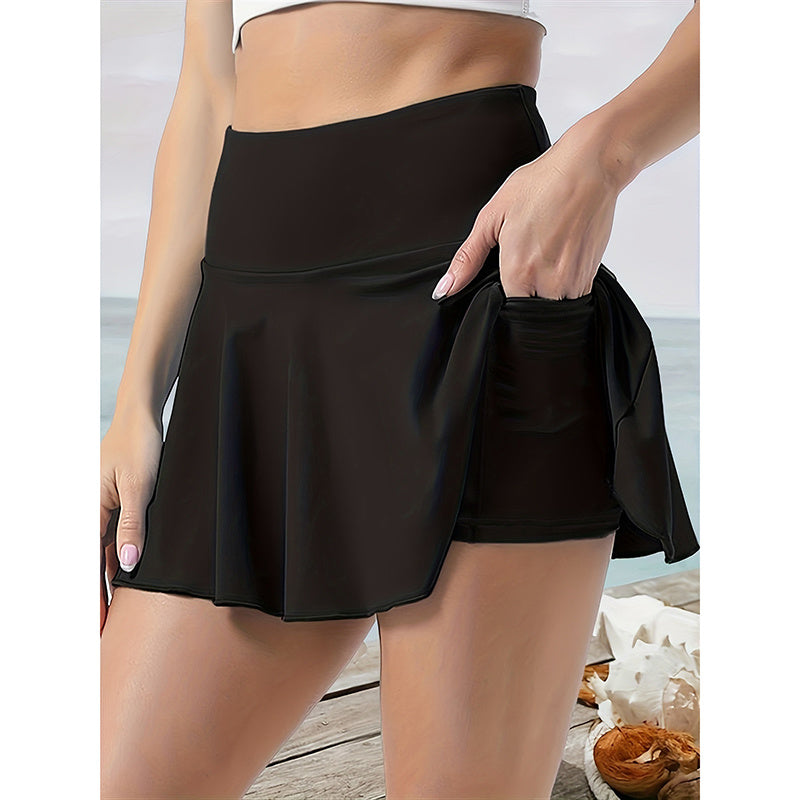 Women Tennis Skirt Golf Skorts Athletic High Waisted With Pockets Inner Shorts Sport Workout - kinko