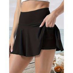 Women Tennis Skirt Golf Skorts Athletic High Waisted With Pockets Inner Shorts Sport Workout - kinko