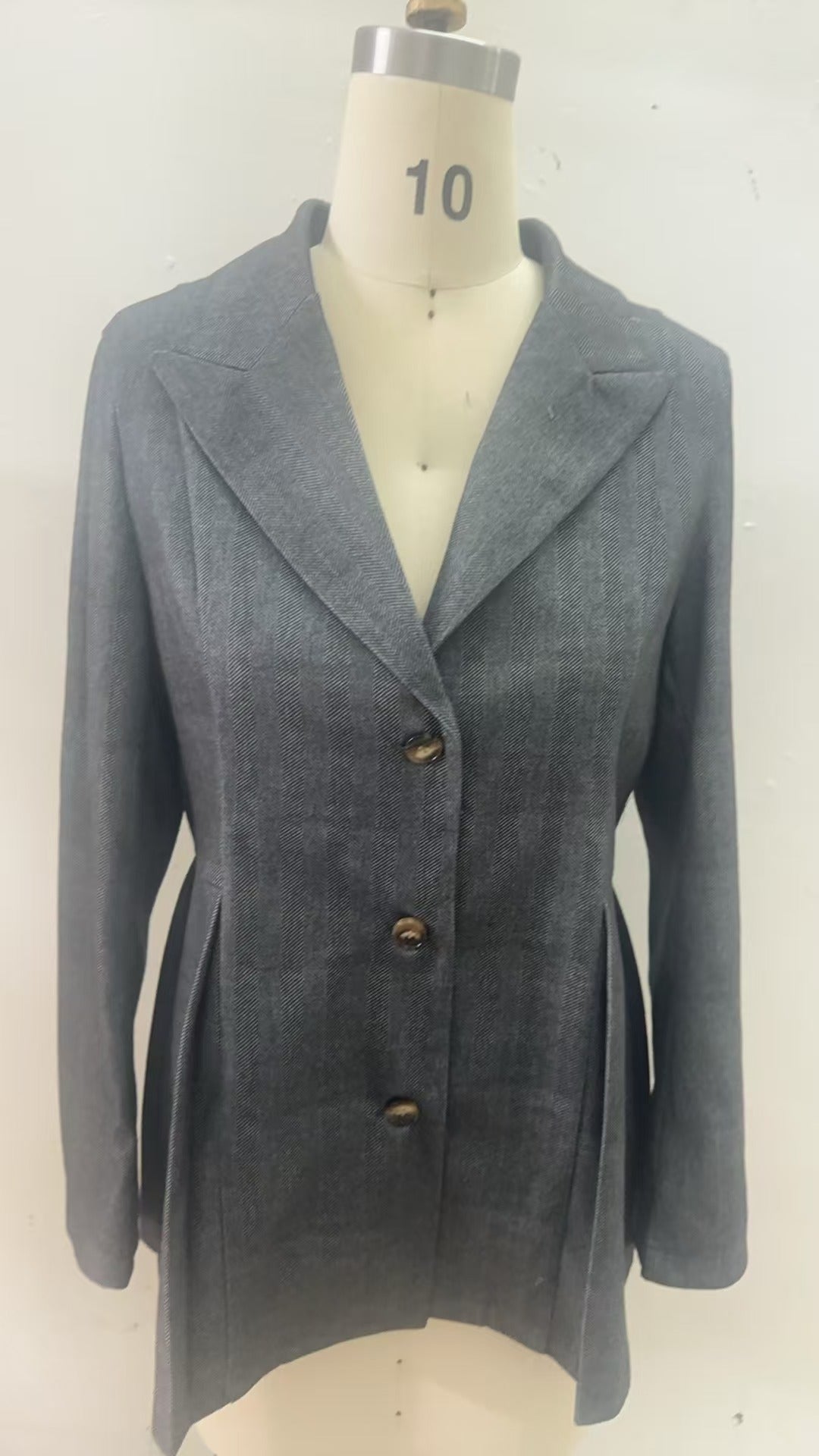 Women's Coarse Flower Slim-fit Fashion Blazer - kinko