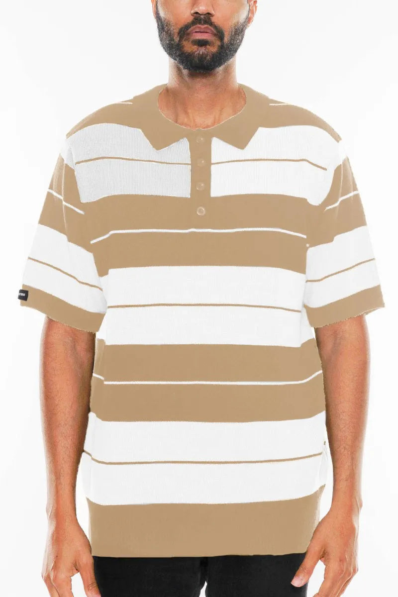 WEIV Men's Full Size Charlie Brown Shirt Short Sleeve Polo Plus Size - kinko