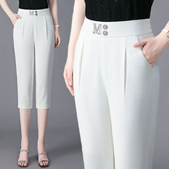 High Waist Thin Plus Size Casual Tappered Harem Pirate Shorts - kinko