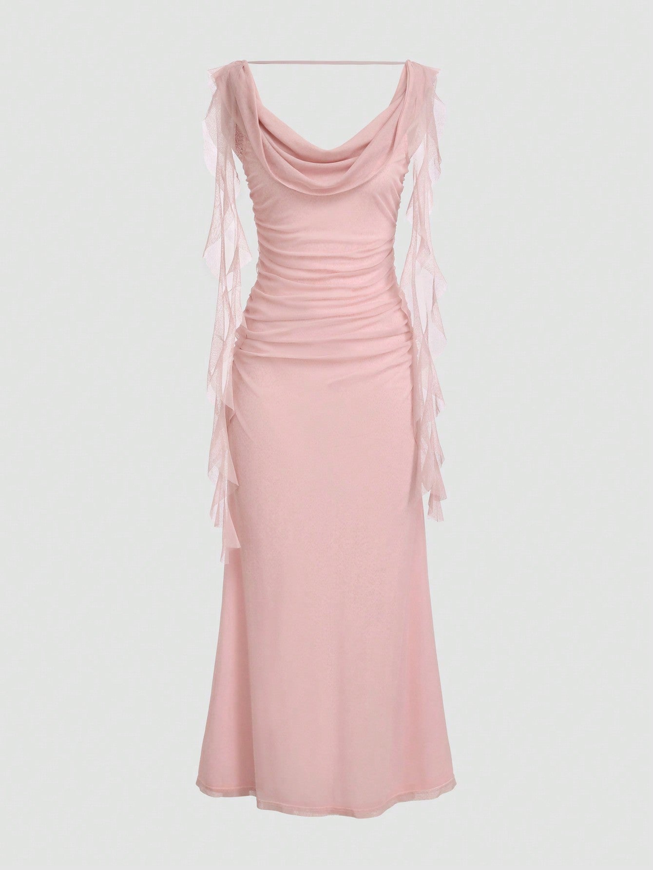 Elegant Solid-Colored Ribbon Wedding & Party Dress - kinko