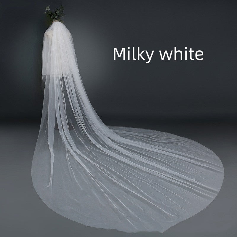 Bridal Wedding Veil Widened Tail - kinko