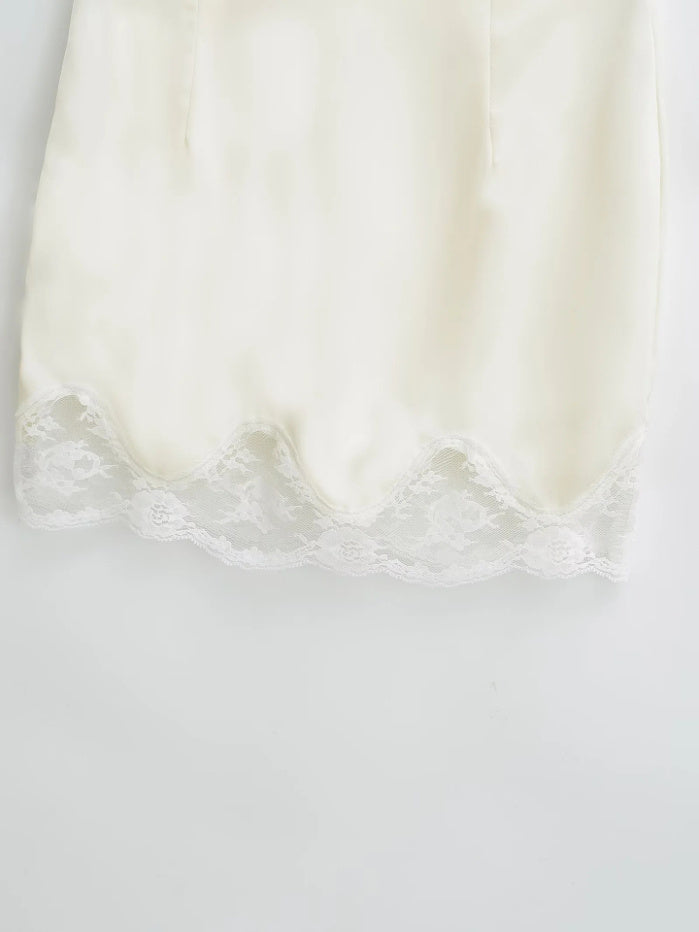 Women's Lace Skirt Simple Sheath Short Skirt - kinko