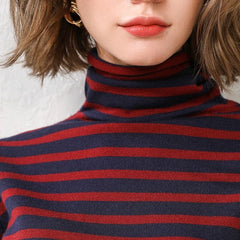 Kurzarmpullover mit hohem Kragen für Damen, neues Herbst-Winter-Modell