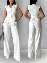 Women's Outer Wear Spring And Summer Vest Pants Two-piece Set - kinko