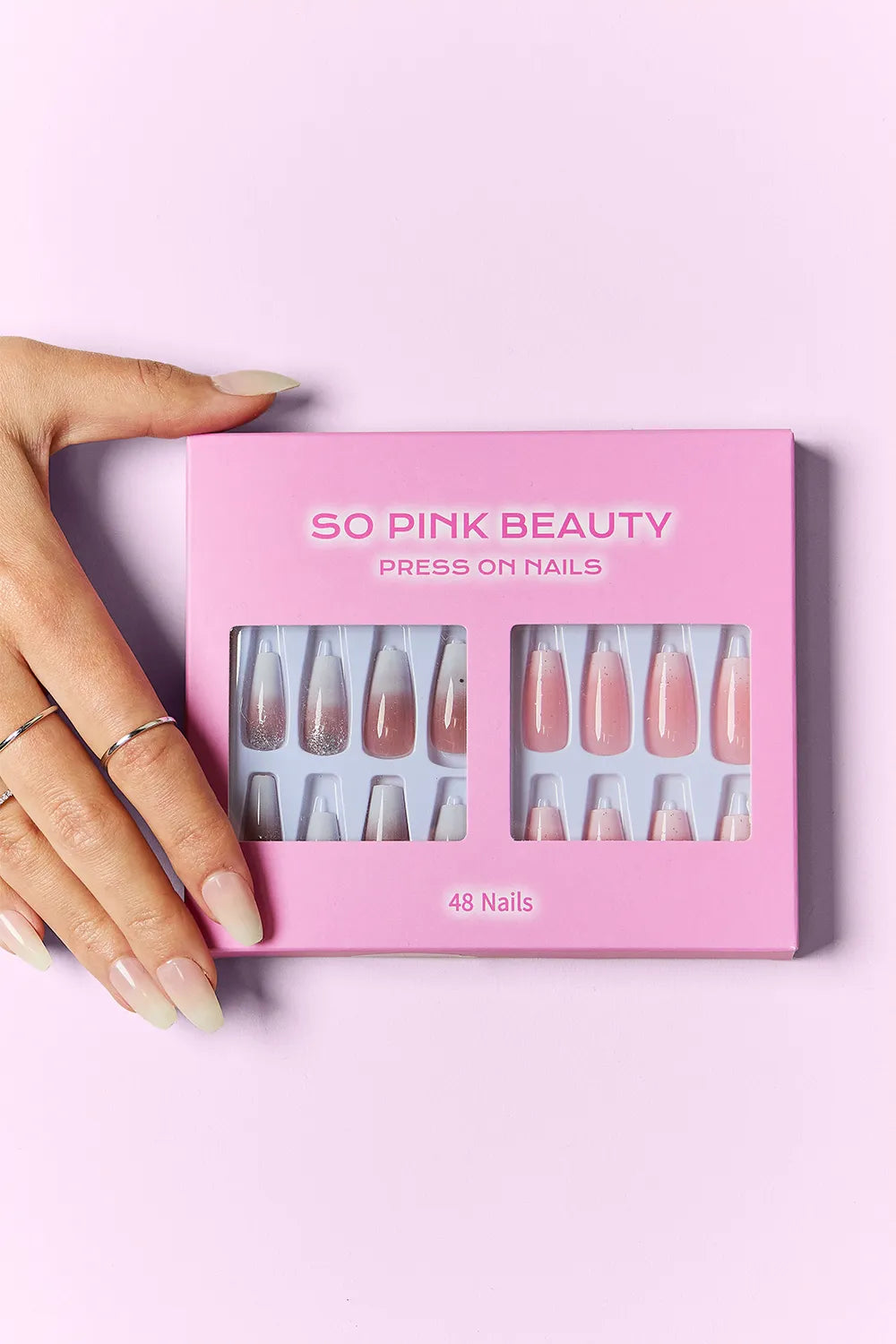 SO PINK BEAUTY Press On Nails 2 Packs - kinko