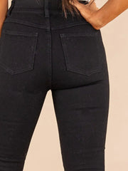 Full Size High-Waisted Flare Jeans Plus Size - kinko