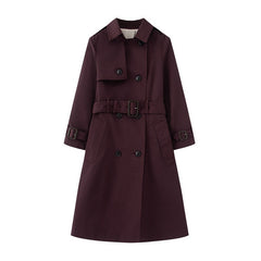 Trench Mid-length British Trench Coat - kinko