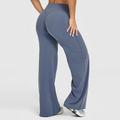 Peach Hip Slimming Yoga Straight-leg Pants - kinko