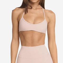 Yoga Vest Female With Chest Pad Sports Workout Bra - kinko