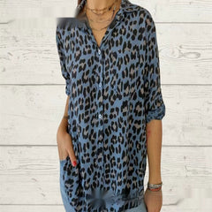 Shirt Mid-sleeve Fashion Casual Polo Collar Women's Shirt - kinko