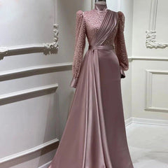 Stand Collar All-inclusive Long Sleeve Detachable Evening Dress Elegant Elegant Two-piece Suit - kinko