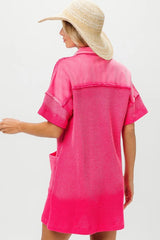 BiBi Dip Dye Mineral Washed Knit Dress - kinko