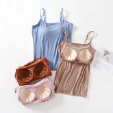 Damenmode, lässiges, einfarbiges, figurbetontes Tanktop