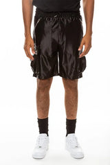 WEIV Men's Full Size Satin Street Cargo Shorts Plus Size - kinko