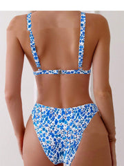 Seaside Beach Sexy Bikini Split Swimsuit - kinko