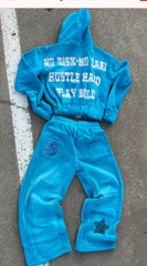 Long Sleeve Pullover Hoodie Two-piece Set - kinko