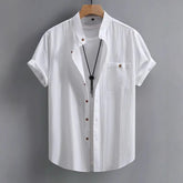 Men's Short-sleeved Shirt Comfort And Casual Fashion All-matching - kinko