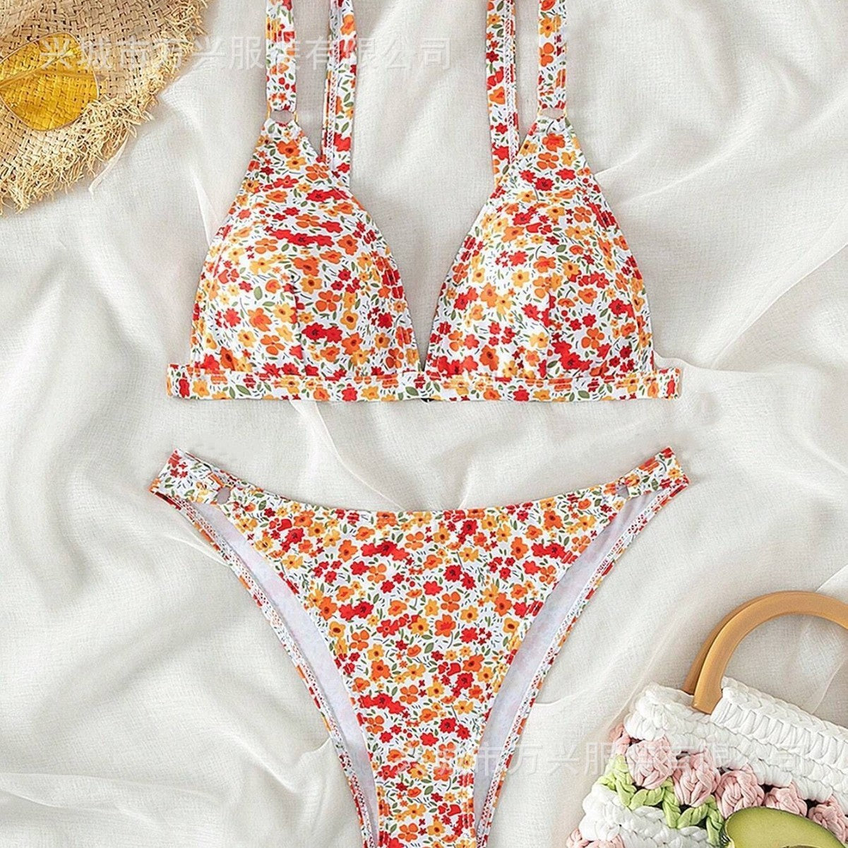 Seaside Beach Sexy Bikini Split Swimsuit - kinko