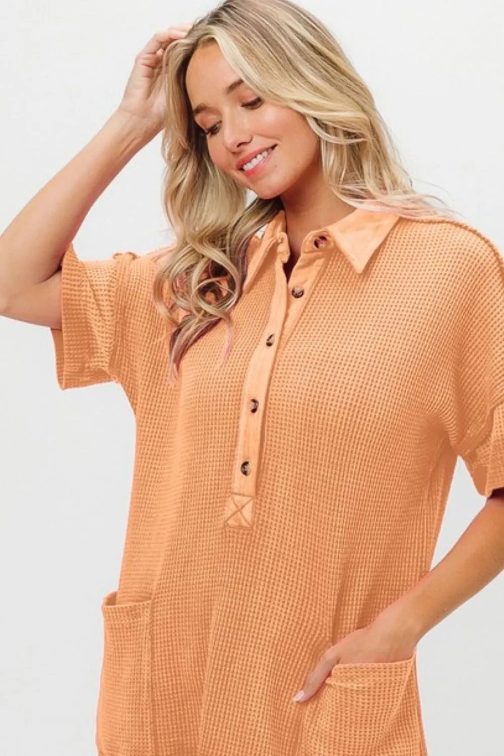 BiBi Dip Dye Mineral Washed Knit Dress - kinko