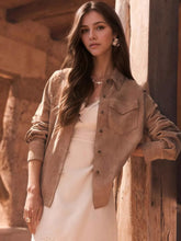 Button Front Long Sleeve Jacket - kinko