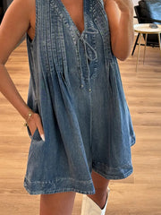 Tied Romper with Pockets - kinko