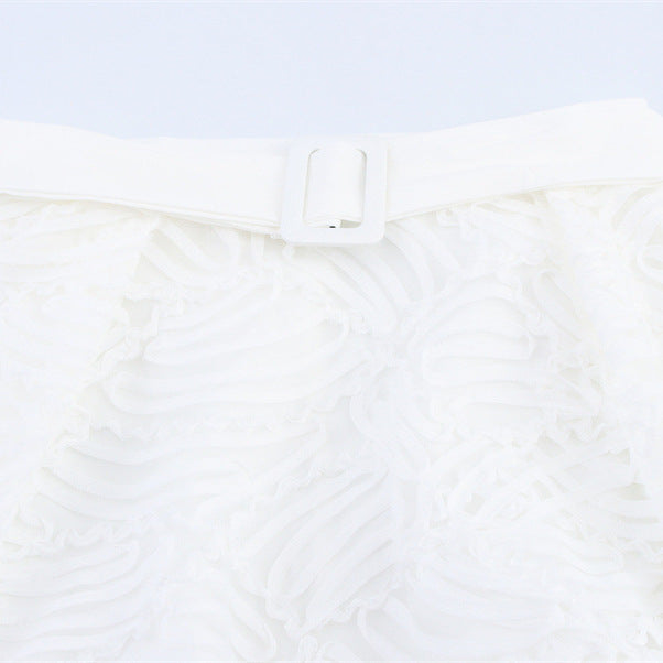 Texture Simple Style Women's Overskirt - kinko