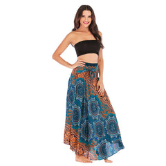 Casual Half-length Beach Vacation Two-way Large Swing Skirt - kinko