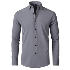 Solid Color Simple Business Thin Lining Shirt - kinko