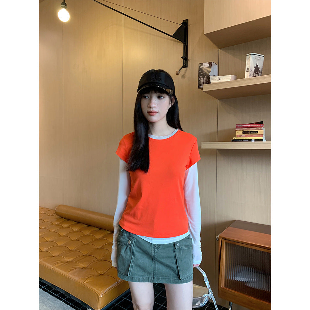 Summer Workwear Low Waist Skirt Women's Pocket Skirt - kinko