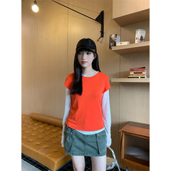 Summer Workwear Low Waist Skirt Women's Pocket Skirt - kinko